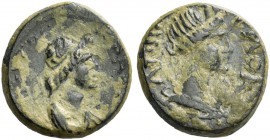 Hermocapelia. Pseudo-autonomous issues. Time of Hadrian. Bronze circa 117-138, Æ 3.06 g. EPMOKAΠHΛITΩN Turreted and draped bust of Roma r. Rev. IEPA C...