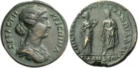 Silandus. Crispina, wife of Commodus. Medallion, Loukios Min. Asklepiades first archon circa 178-182, Æ 33.99 g. ΚΡΙCΠΙΝΑ CΕΒΑCΤΗ Draped bust r. Rev. ...