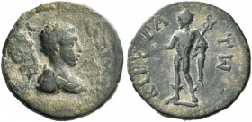 Cibyra. Maximus caesar, 235/6-238. Bronze circa 235-238, Æ 5.14g. […] Bareheaded and draped bust r. Rev. KIBYPA – TW[N] Hermes standing l., holding pu...