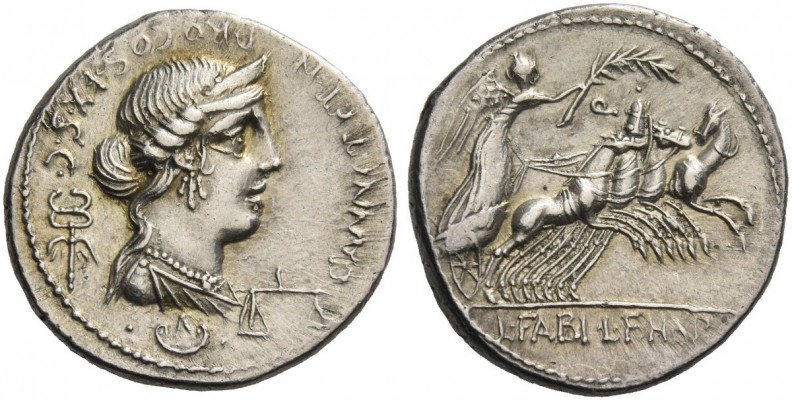 C. Annius. Denarius, North-Italy 82-81, AR 3.81 g. C·ANNI·T·F·T·N· PRO·COS·EX·S·...