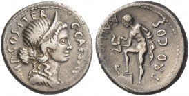 Iulius Caesar and A. Allienus. Denarius, Sicily 47, AR 3.66 g. C·CAESAR – IMP·COS·ITER Diademed and draped bust of Venus r. Rev. A·ALLIENVS – PRO·COS ...