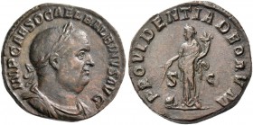 Balbinus, 22nd April – 29th July 238. Sestertius April-June 238, Æ 20.37 g. Laureate, draped and cuirassed bust r. Rev. Providentia standing facing, h...