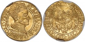 Stefan Batory, Dukat Gdańsk 1583 - lwy z profilu - PIĘKNY R5