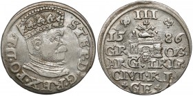 Stefan Batory, Trojak Ryga 1586