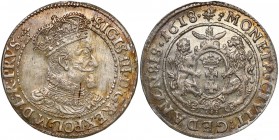 Zygmunt III Waza, Ort Gdańsk 1618 SB - WĄSY - piękny i rzadki R4