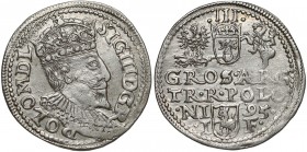 Zygmunt III Waza, Trojak Olkusz 1595 - POLO