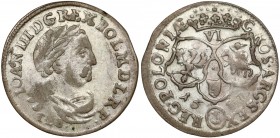 Jan III Sobieski, Szóstak Bydgoszcz 1683 - Leliwa - BEZ wiązania