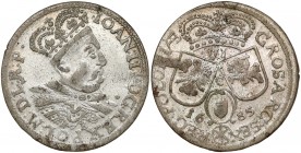 Jan III Sobieski, Szóstak Kraków 1685-B - ostatni - Bartsch R3