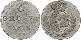 Księstwo Warszawskie, 5 groszy 1812 IB