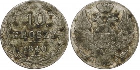 10 groszy 1840 - z kropką po nominale
