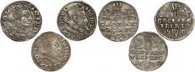 Zygmunt III Waza, Trojaki 1599-1601 (3szt)
