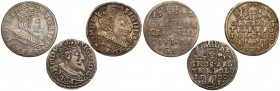 Zygmunt III Waza, Trojaki 1592-1600 (3szt)