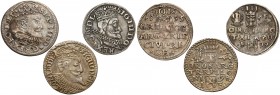 Zygmunt III Waza, Trojaki 1595-1599 (3szt)