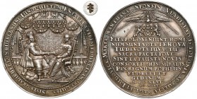 Władysław IV Waza, Medal zaślubinowy z Ludwiką Marią 1646 r. - ex. Potocki R4