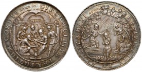 Medal obrzezanie i chrzest Jezusa (~1640 r.) RESIPISCITE... (Höhn)