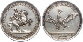 August III Sas, Medal wikrariacki 1745 r., Drezno