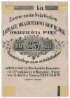 Kurów, Haim Tennenbaum, dzierżawca Dochodów Konsumpcji i Propinacji w Kurowie, Barawie i Rykach, 25 kopiejek 1863