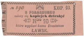 Ławsk, Dominium, 10 kopiejek (XIX w.)