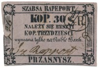 Przasnysz, Szabsa Rapeport, 30 kopiejek (XIX w.)