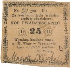 Wyszków, M. Wiatr, 25 kopiejek 1861