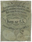 Wyszogród, S. Schneinbarg, 15 kopiejek 1862