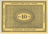 Kluki, Parzno i Strzyżewice, 10 groszy (XIX w.)