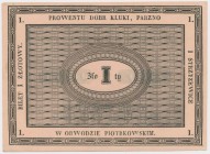 Kluki, Parzno i Strzyżewice, 1 złoty (XIX w.)