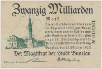 Bunzlau (Bolesławiec), 20 mld mk 1923