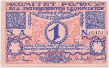 Komitet Pomocy dla internowanych legionistów, 1 korona (1917)