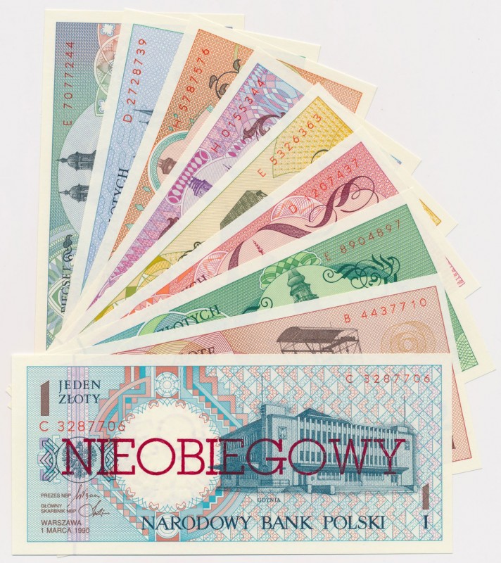 Miasta Polskie - komplet NIEOBIEGOWE Reference: Miłczak 179-187
Grade: UNC