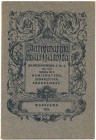 Numizmatyka, sfragistyka, skarbowość - Katalog Antykwarnia Warszawa nr.3, Wilder 1914