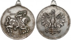 Medalik ze św. Jerzym i orłem polskim