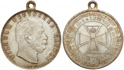 Prusy, Medal, Kriegerfest des Kriegerverbandes 1881