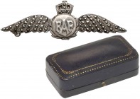 RAF Sweet Heart Badge - srebro i kamienie