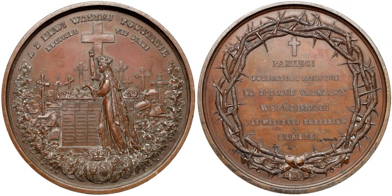 Medal Poległym manifestantom-patriotom 1861 r. - EFEKTOWNY - (Podczaszyński / Da...