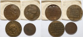 Medale PRL numizmatycy (4szt)