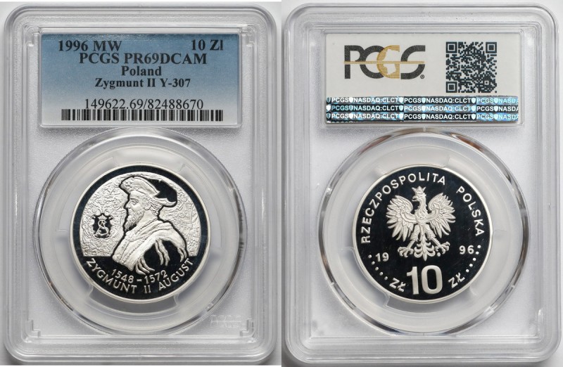 10 złotych 1996 Zygmunt II August - popiersie Reference: Parchimowicz 736
Grade...