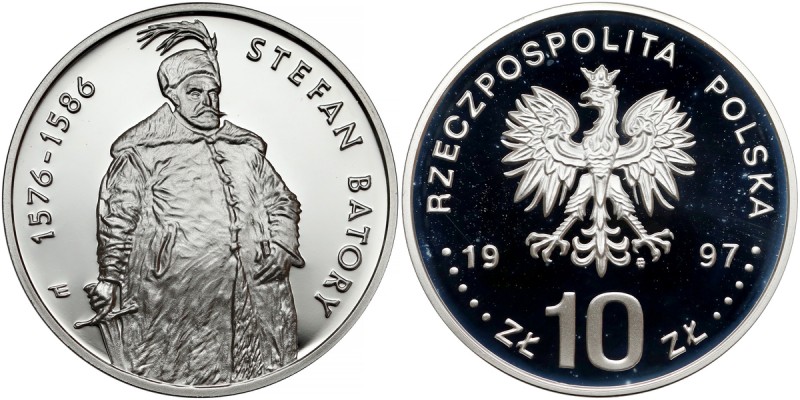 10 złotych 1997 Stefan Batory - półpostać Plamki patyny. 
Reference: Parchimowi...