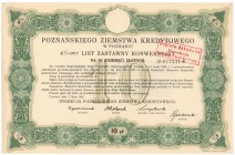 Poznań, PZK, List zastawny konwersyjny 10 zł 1925