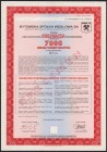 Bytomska Spółka Węglowa, SPECIMEN Obligacji 7.000 zł 1996