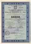 Tow. Akc. Wyrobów Wełnianych F.-WILHELMA SCHWEIKERTA w Łodzi, Em.3, 500 rubli 1910