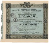 Bank dla Handlu i Przemysłu, Em.11, 5x 1.000 mkp 1923