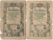 Austria, 2 x 1 Gulden 1866 - LE i Rs (2pcs)