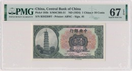 China, 1 Chiao = 10 Cents (1924) MAX