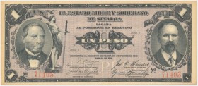 Mexico, Sinaloa 1 Peso 1915