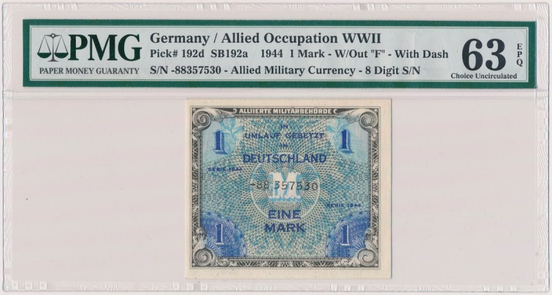 Germany, Allied Occupation WWII, 1 Mark 1944 - 8 digit, without F
Deutschland, ...