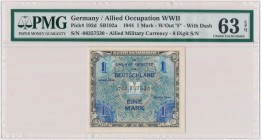Germany, Allied Occupation WWII, 1 Mark 1944 - 8 digit, without F
