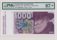 Switzerland, 1.000 Franken 1977 MAX
