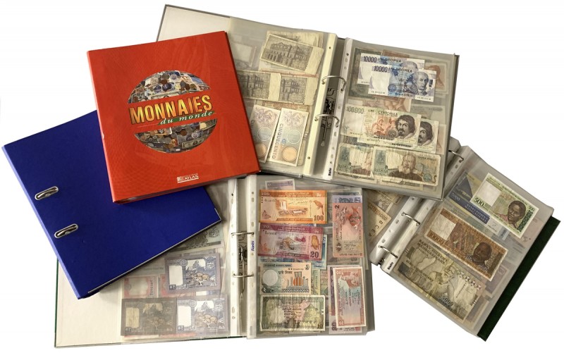 Big lot of world banknotes - Europa, Asia, Africa, America... Duży zestaw bankno...