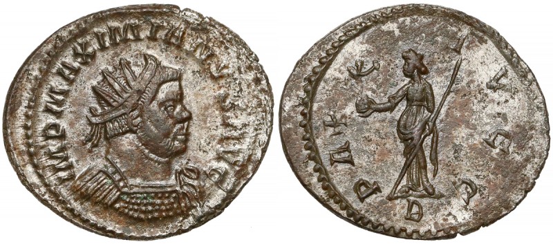 Rome, maximianus Herculius, Antoninian - Pax Awers: Popiersie cesarza w koronie ...